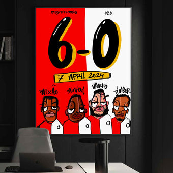 6-0 poster Feyenoord Ajax 7 april 2024