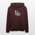 Witte letters Twente trui. Uniseks bio-hoodie. - maroon