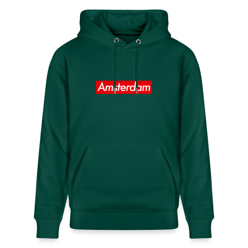 Amsterdam hoodie. Uniseks bio-hoodie. - forest