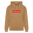 Volendam hoodie. Uniseks bio-hoodie. - Latte