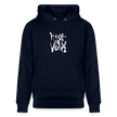 Witte letters Heerenveen trui. Uniseks bio-hoodie. - marine