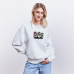 Three little bad #ss birds trui. Uniseks oversize bio-sweater - wit