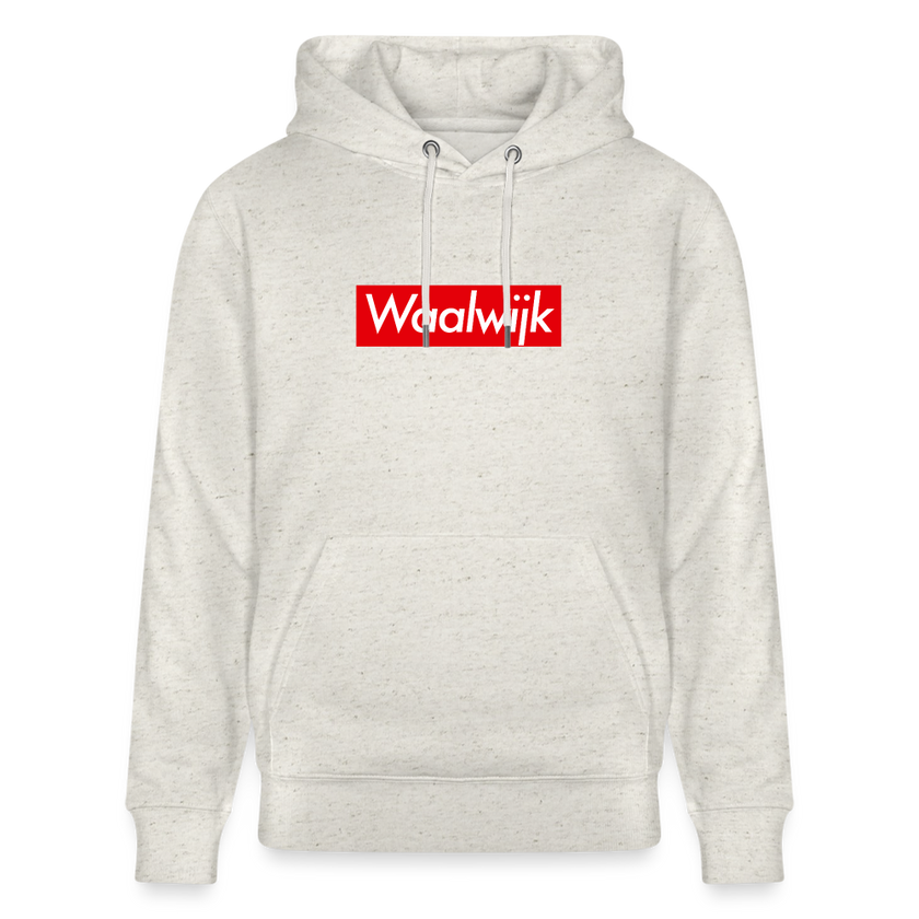 Waalwijk hoodie. Uniseks bio-hoodie. - beige gemêleerd