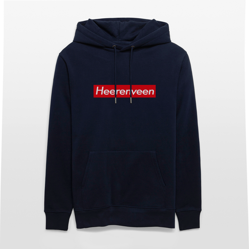 Heerenveen hoodie. Uniseks bio-hoodie. - marine