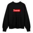 Twente trui. Uniseks oversize bio-sweater. - zwart