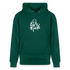 Witte letters Alkmaar trui. Uniseks bio-hoodie. - forest