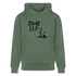 Boefjes Zwolle. Uniseks bio-hoodie. - dennengroen