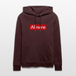 Almere hoodie. Uniseks bio-hoodie. - maroon