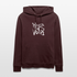 Witte letters Heerenveen trui. Uniseks bio-hoodie. - maroon