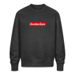 Amsterdam trui . Uniseks oversize bio-sweater . - donkergrijs gemêleerd