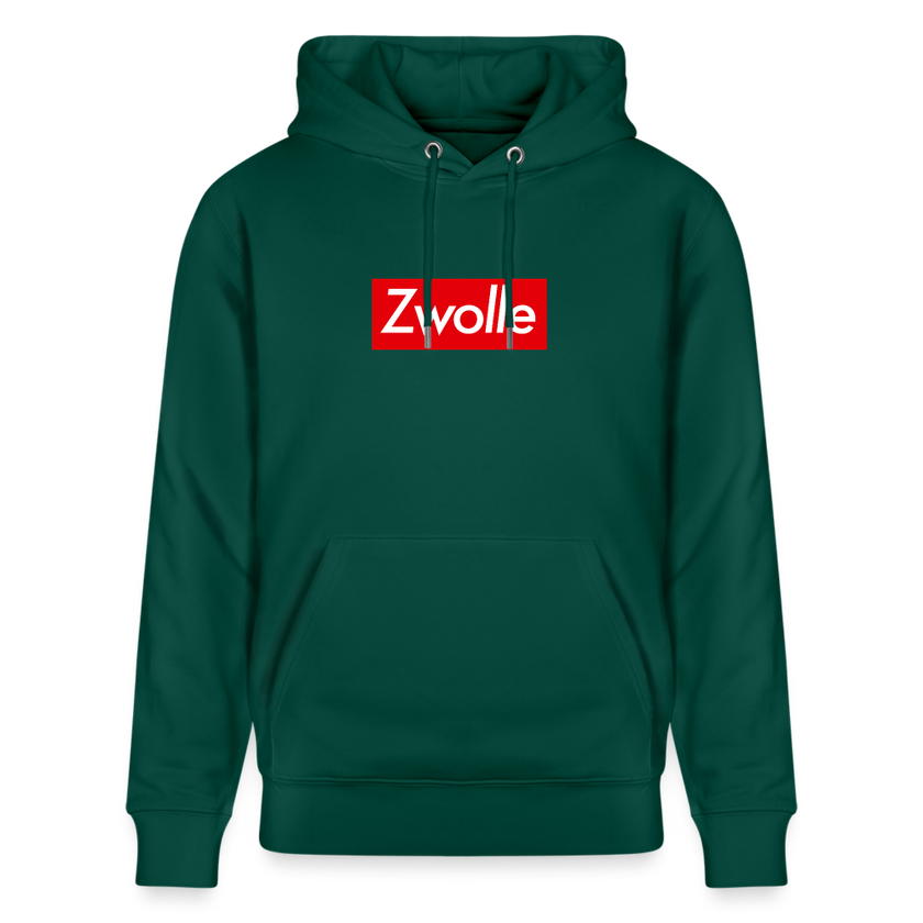 Zwolle hoodie. Uniseks bio-hoodie. - forest