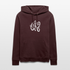 Witte letters Almere trui. Uniseks bio-hoodie. - maroon