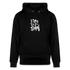 Witte letters Rotterdam trui. Uniseks bio-hoodie. - zwart