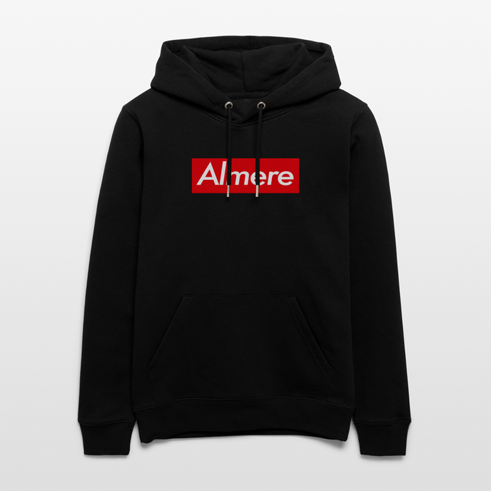 Almere hoodie. Uniseks bio-hoodie. - zwart