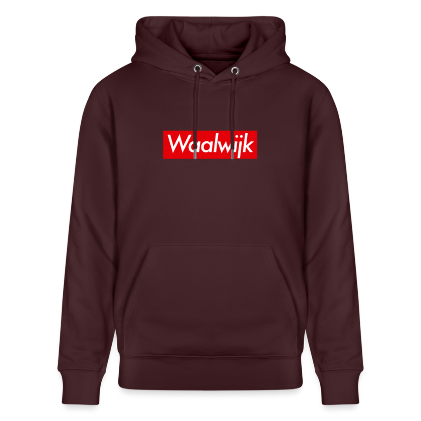 Waalwijk hoodie. Uniseks bio-hoodie. - maroon