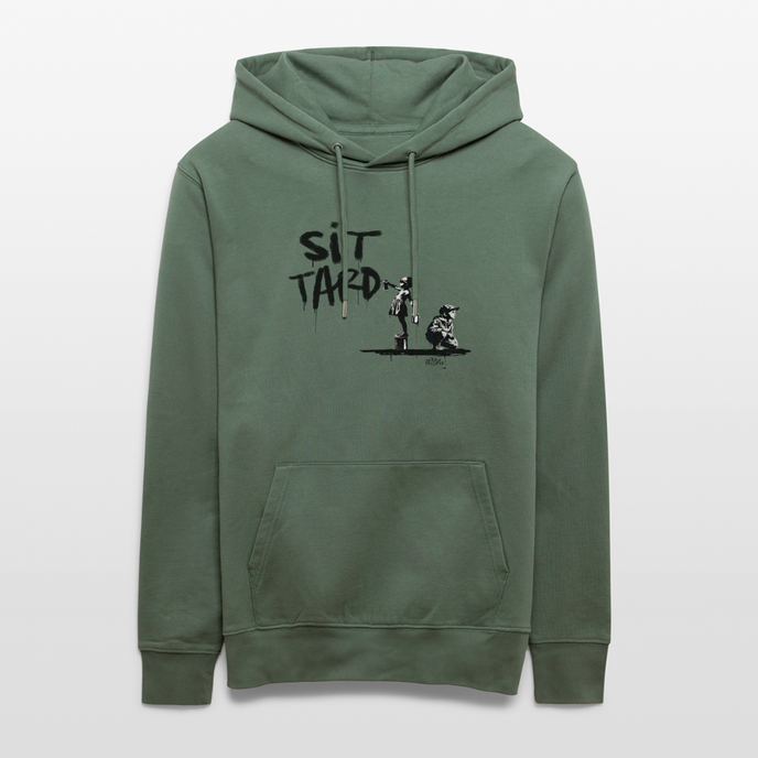 Boefjes Sittard. Uniseks bio-hoodie. - dennengroen