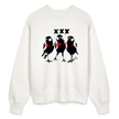 Three cool little birds Amsterdam Uniseks oversize bio-sweater - OFF WHITE