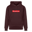 Rotterdam hoodie. Uniseks bio-hoodie. - maroon