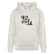 Boefjes Heerenveen. Uniseks bio-hoodie. - beige gemêleerd