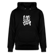 Witte letters Amsterdam trui. Uniseks bio-hoodie. - zwart