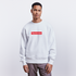 Heerenveen trui. Uniseks oversize bio-sweater. - wit