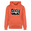 Three bad #ass little birds, bob Marley Amsterdam Uniseks bio-hoodie - lichtrood