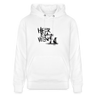 Boefjes Heerenveen. Uniseks bio-hoodie. - wit