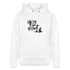 Boefjes Heerenveen. Uniseks bio-hoodie. - wit