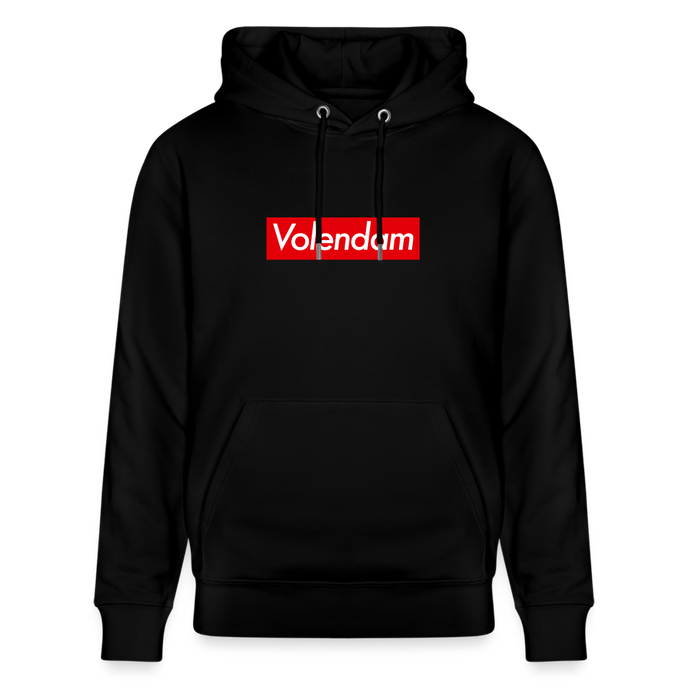 Volendam hoodie. Uniseks bio-hoodie. - zwart