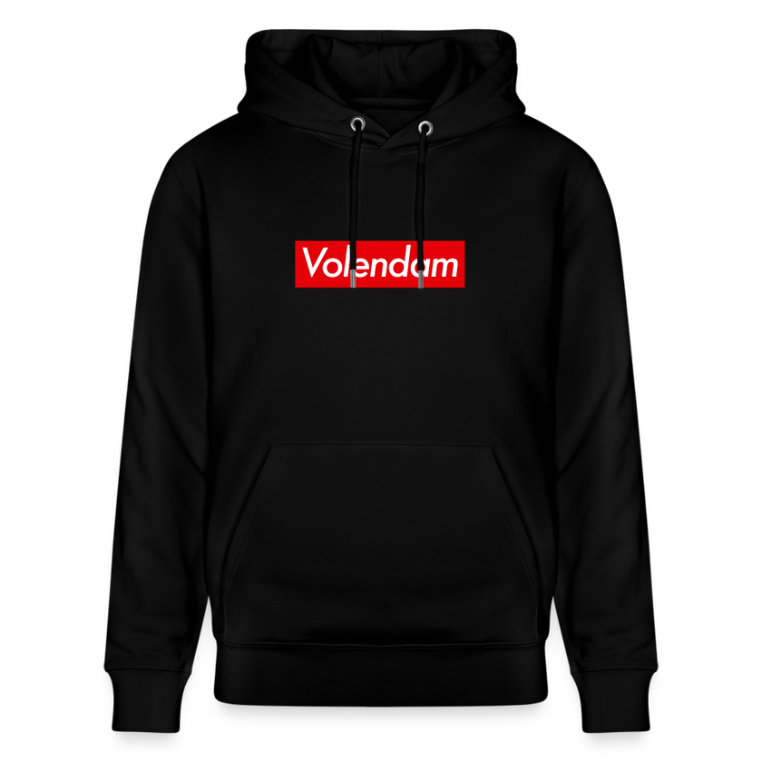 Volendam hoodie. Uniseks bio-hoodie. - zwart