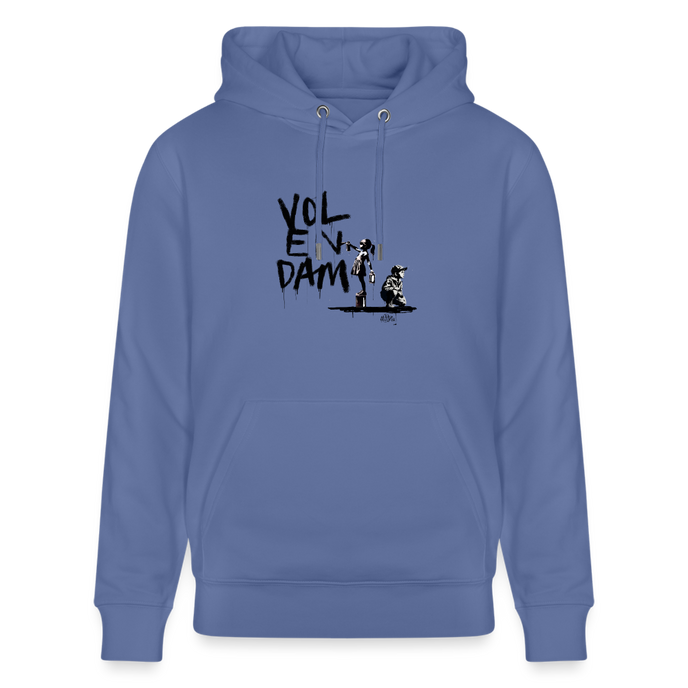 Boefjes Volendam. Uniseks bio-hoodie. - blauw