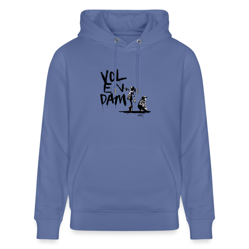 Boefjes Volendam. Uniseks bio-hoodie. - blauw