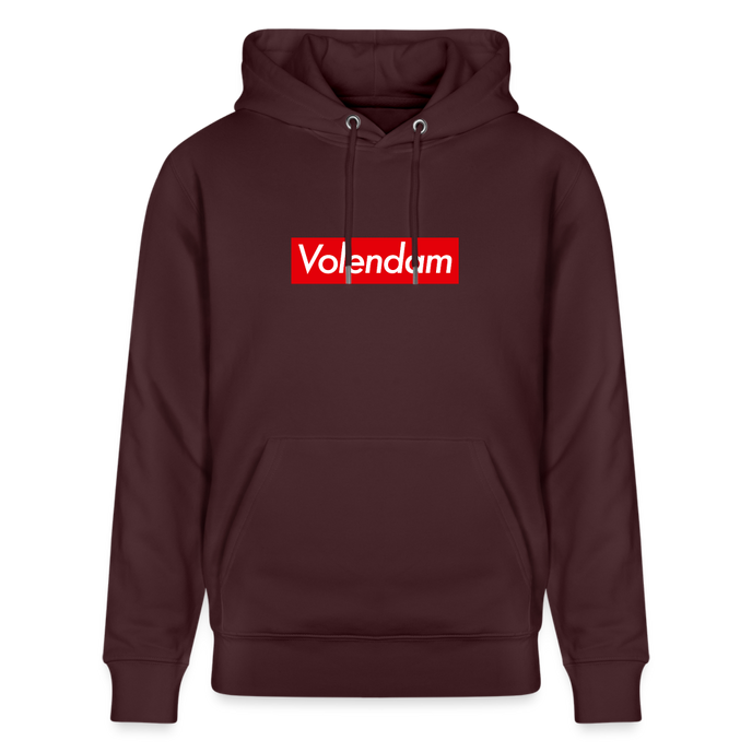 Volendam hoodie. Uniseks bio-hoodie. - maroon