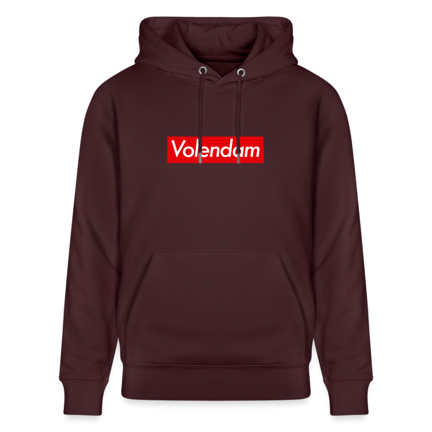 Volendam hoodie. Uniseks bio-hoodie. - maroon