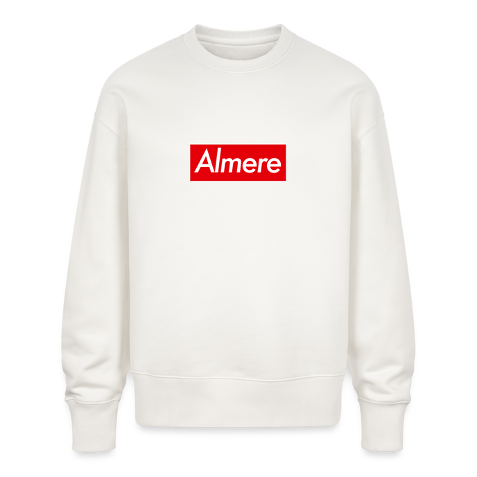 Almere trui. Uniseks oversize bio-sweater. - OFF WHITE