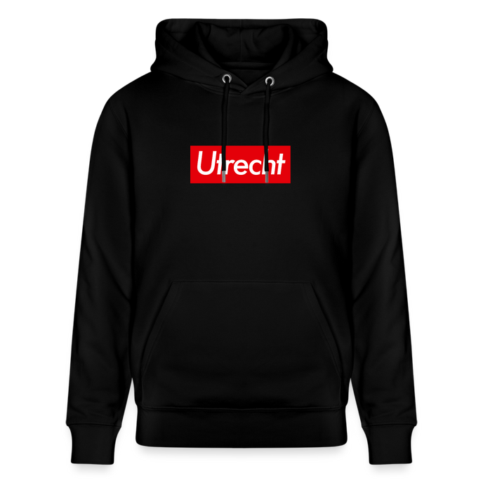 Utrecht hoodie. Uniseks bio-hoodie. - zwart