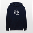 Witte letters Zwolle hoodie. Uniseks bio-hoodie. - marine