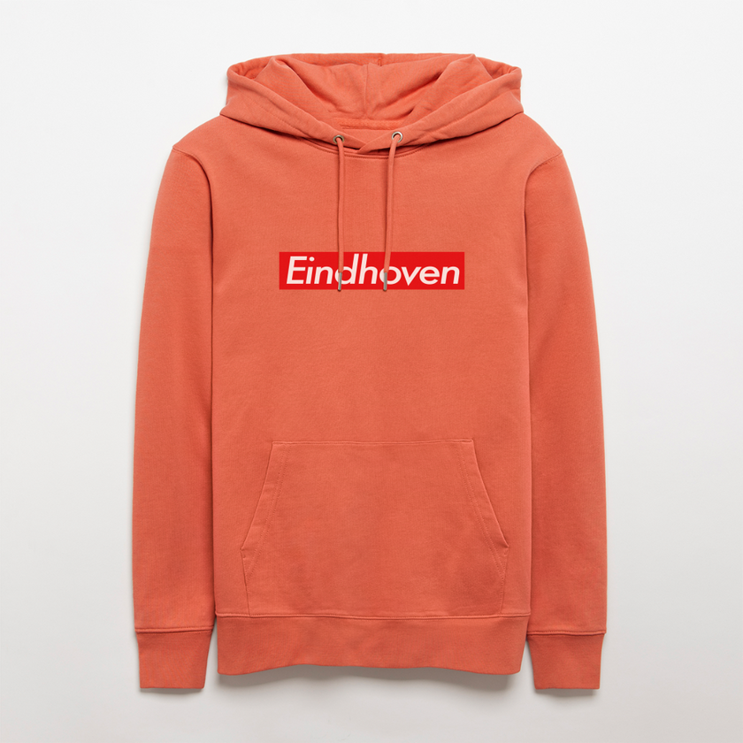 Eindhoven hoodie. Uniseks bio-hoodie. - lichtrood