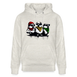 Three bad #ass little birds, bob Marley Amsterdam Uniseks bio-hoodie - beige gemêleerd