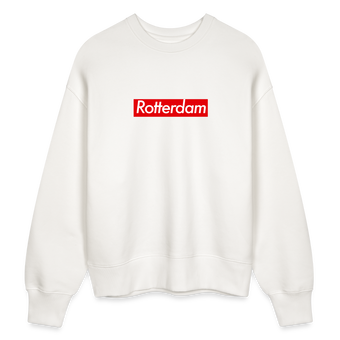 Rotterdam trui. Uniseks oversize bio-sweater. - OFF WHITE