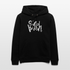 Witte letters Eindhoven trui. Uniseks bio-hoodie. - zwart