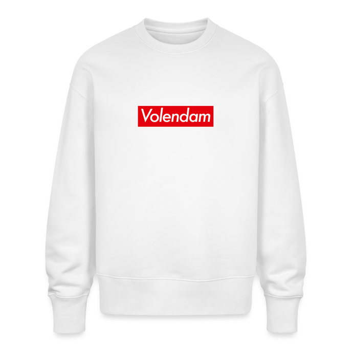 Volendam trui. Uniseks oversize bio-sweater. - wit