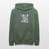 Witte letters Deventer trui. Uniseks bio-hoodie. - dennengroen