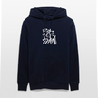 Witte letters Rotterdam trui. Uniseks bio-hoodie. - marine