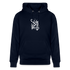 Witte letters Sittard trui. Uniseks bio-hoodie. - marine