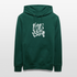 Witte letters Amsterdam trui. Uniseks bio-hoodie. - forest