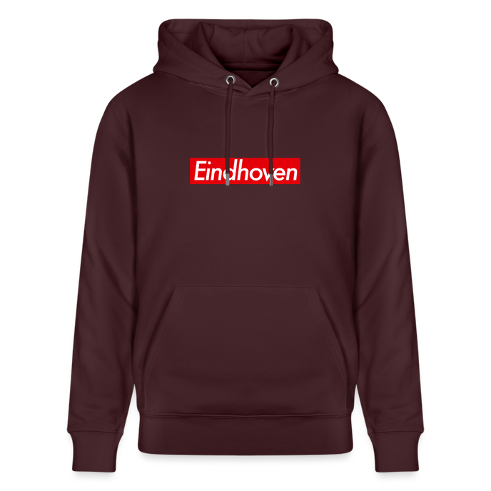 Eindhoven hoodie. Uniseks bio-hoodie. - maroon