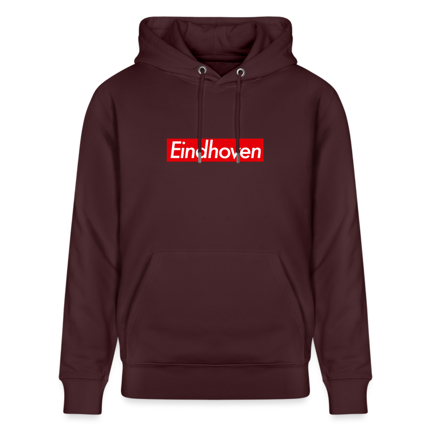 Eindhoven hoodie. Uniseks bio-hoodie. - maroon