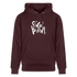 Witte letters Eindhoven trui. Uniseks bio-hoodie. - maroon