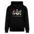 Three bad #ass little birds, bob Marley Amsterdam Uniseks bio-hoodie - zwart